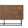 Hanah Home Laxus Takım 20 Juego de Muebles para Sala de Estar Nogal y Negro